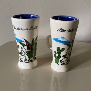 vintage set of tequila shot glasses